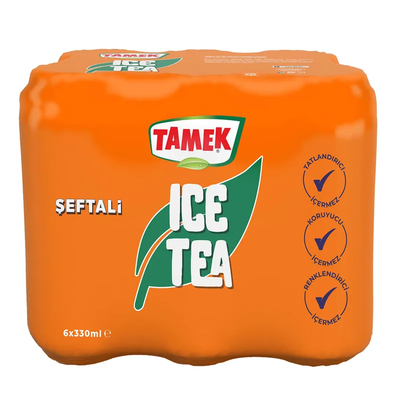 Tamek Ice Tea Şeftali 6x330 ml Kutu