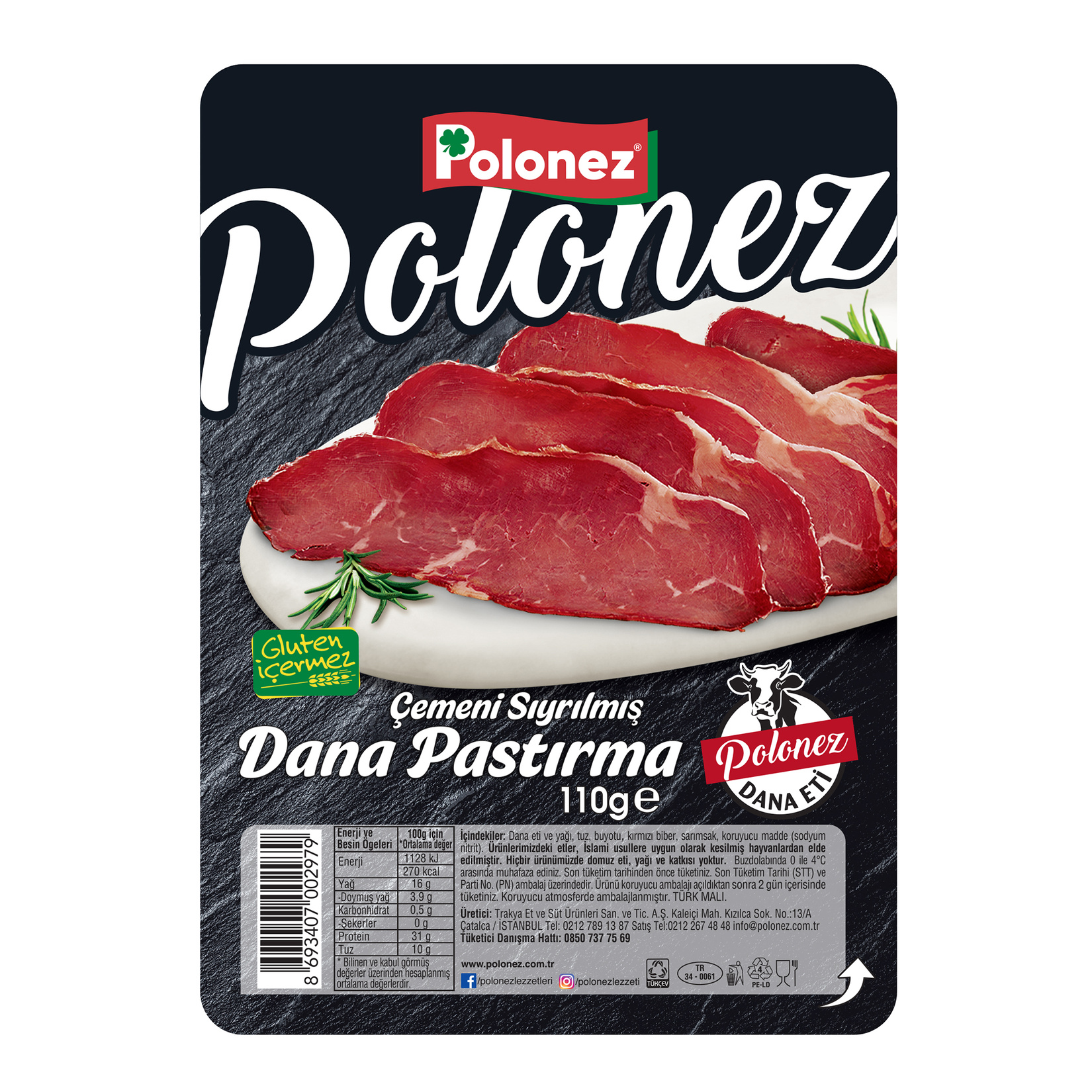 Polonez Çemeni Sıyrılmış Pastırma