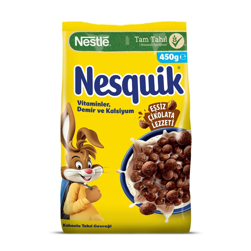 Nestle Nesquik Kakaolu Buğday ve Mısır Gevreği 450 g