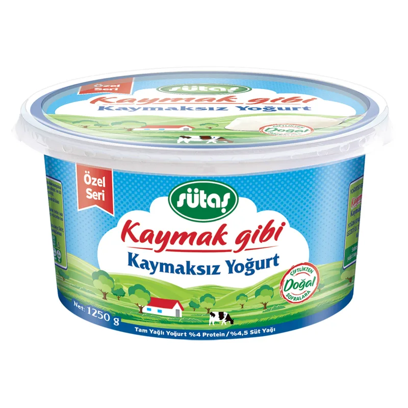 Sütaş Kaymak Gibi Kaymaksız Yoğurt 1250 g