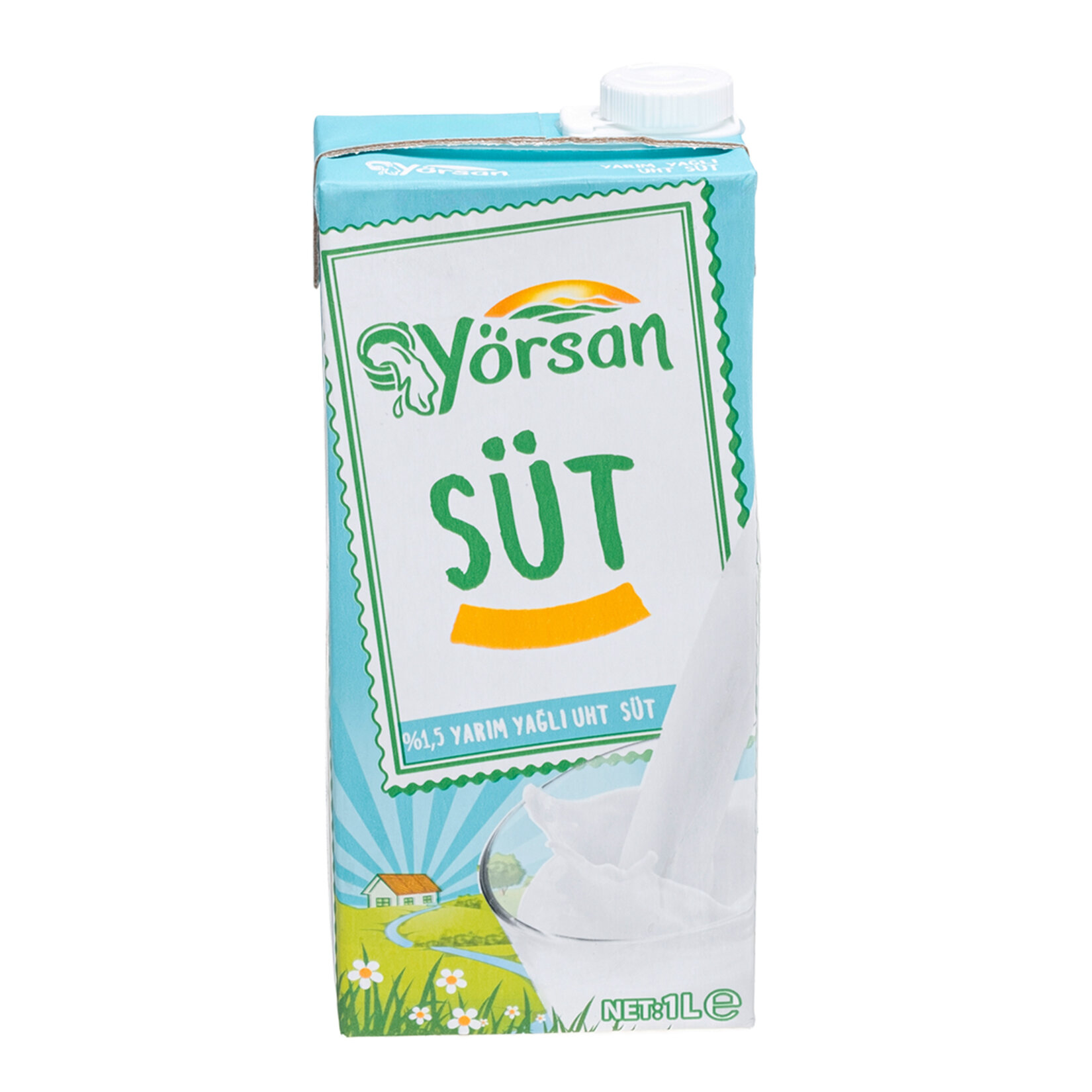 Yörsan Yarım Yağlı Uht Süt 1 L