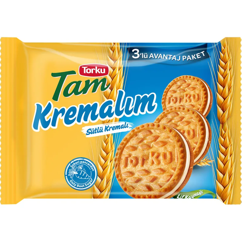 Torku Tam Kremalım Sütlü Kremalı Bisküvi 249 g