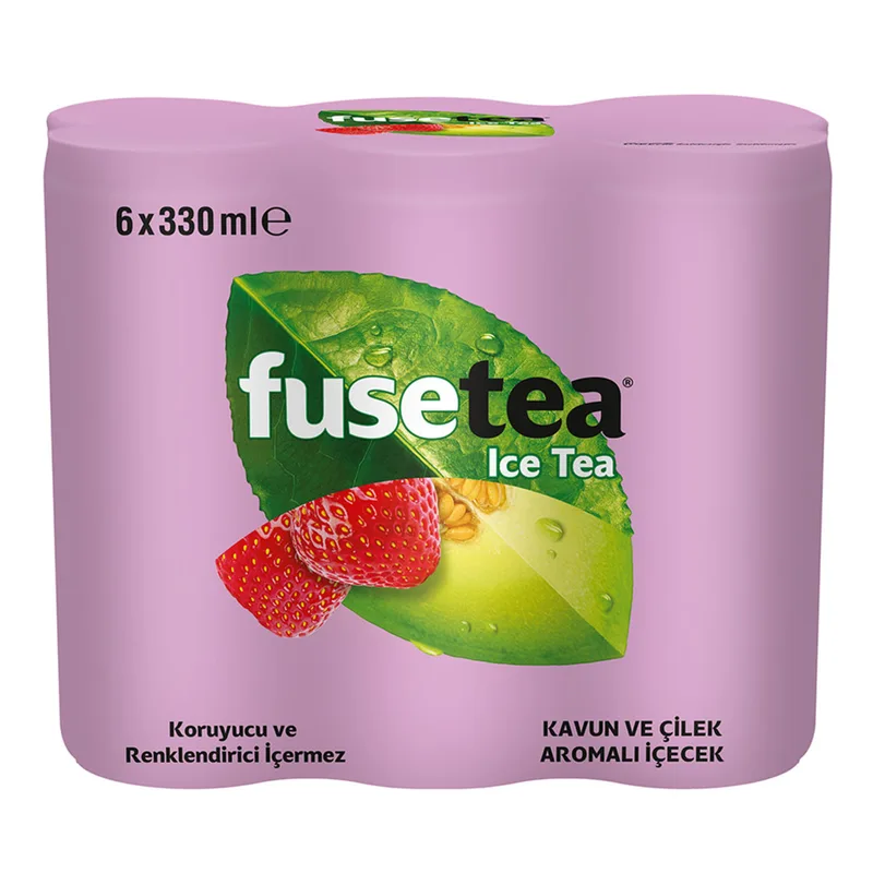 Fuse Tea Kavun & Çilek 6x330 ml Kutu