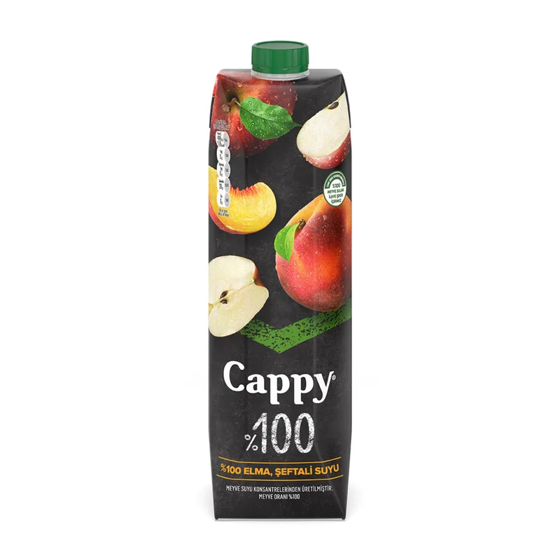 Cappy %100 Elma Şeftali Suyu 1 L