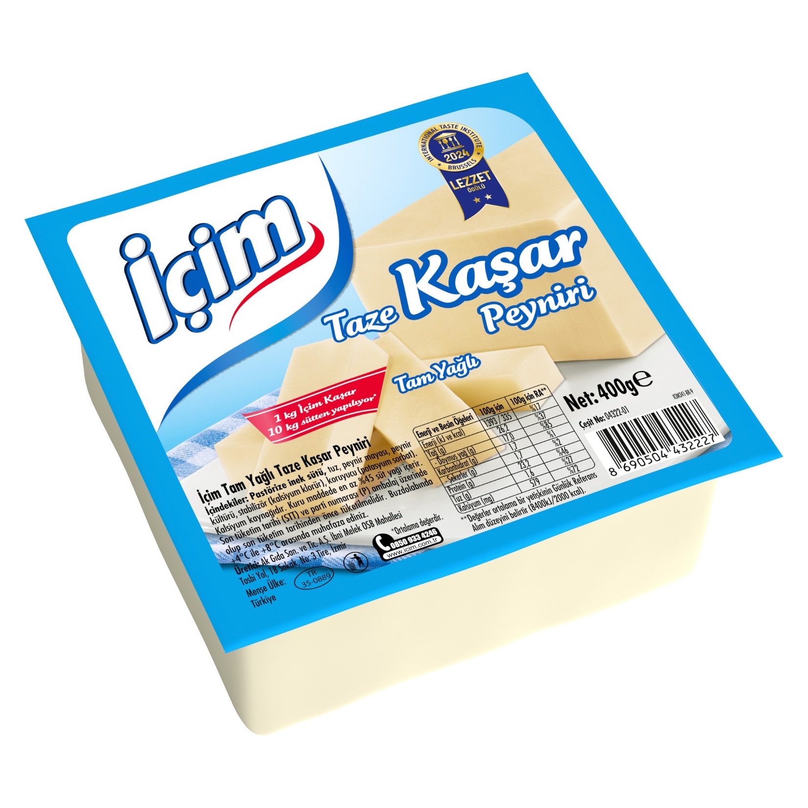 İçim Kaşar Peyniri