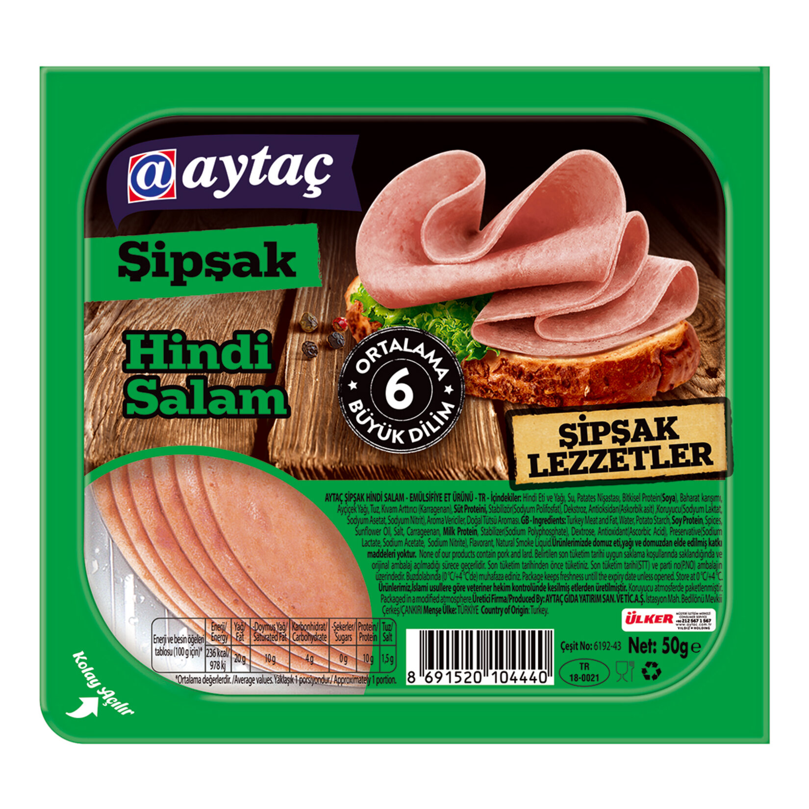 Aytaç Şipşak Dilimli Hindi Salam