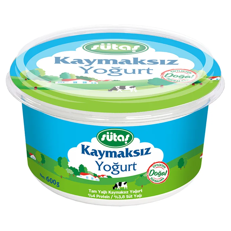 Sütaş Kaymaksız Yoğurt 600 g