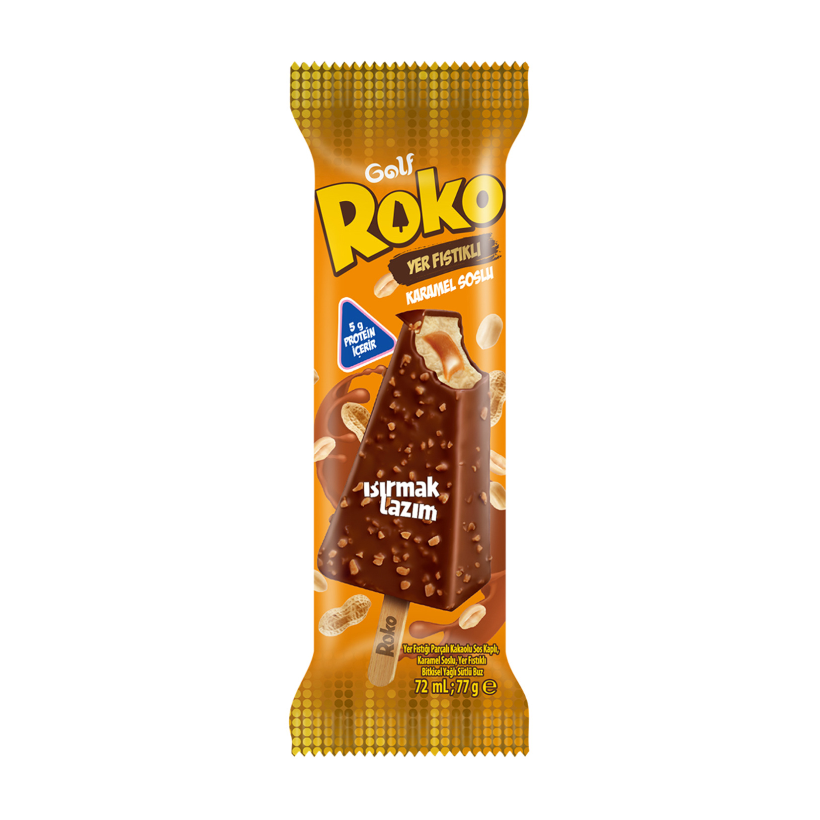 Golf Roko Yer Fıstıklı Karamel Soslu 72 ml