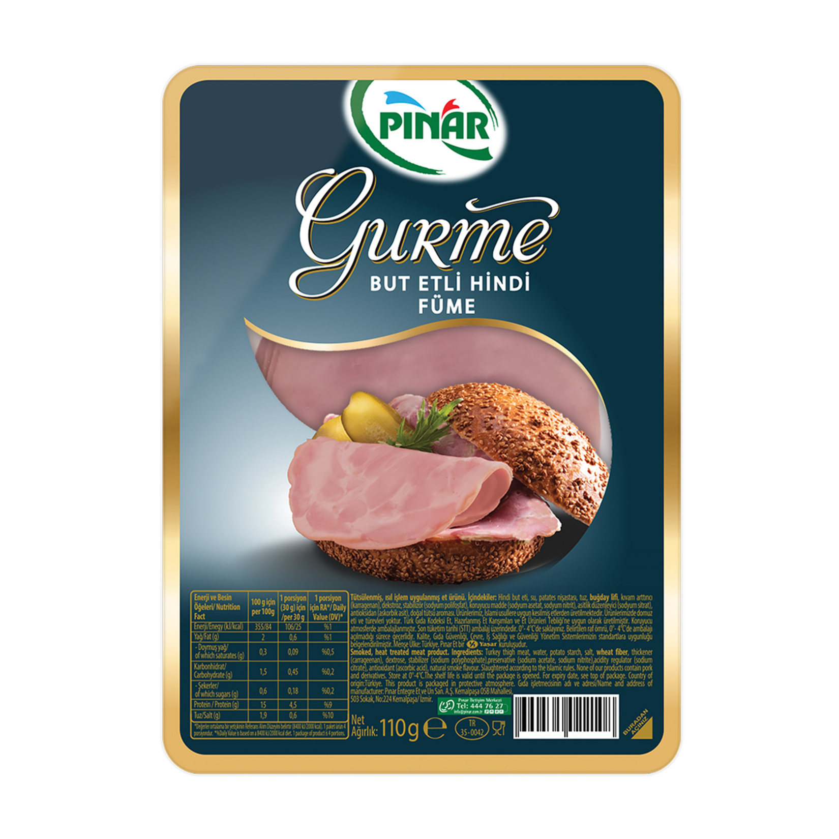 Pınar Füme Hindi But Etli Gurme