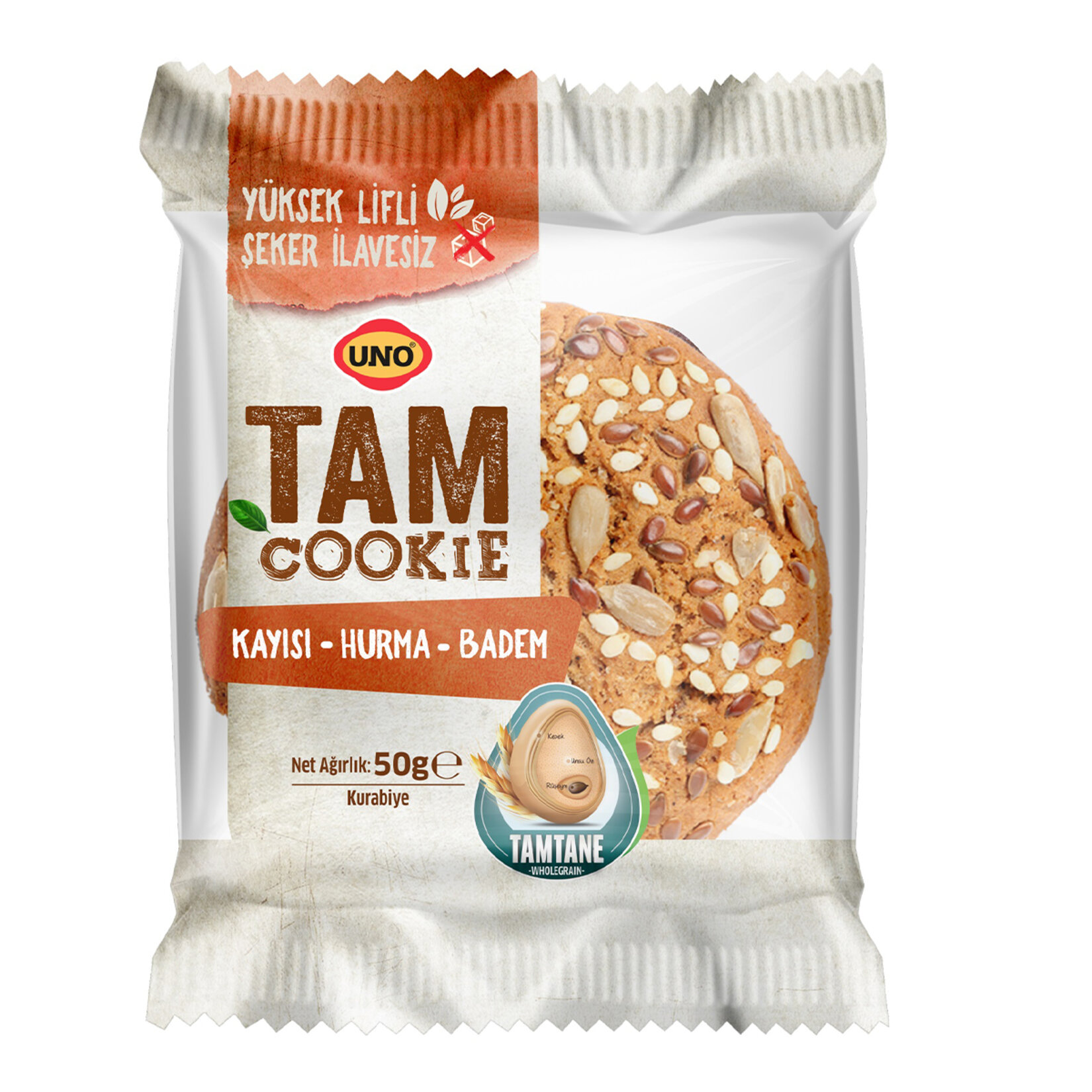 Uno Tam Cookie Kayısı Hurma Badem