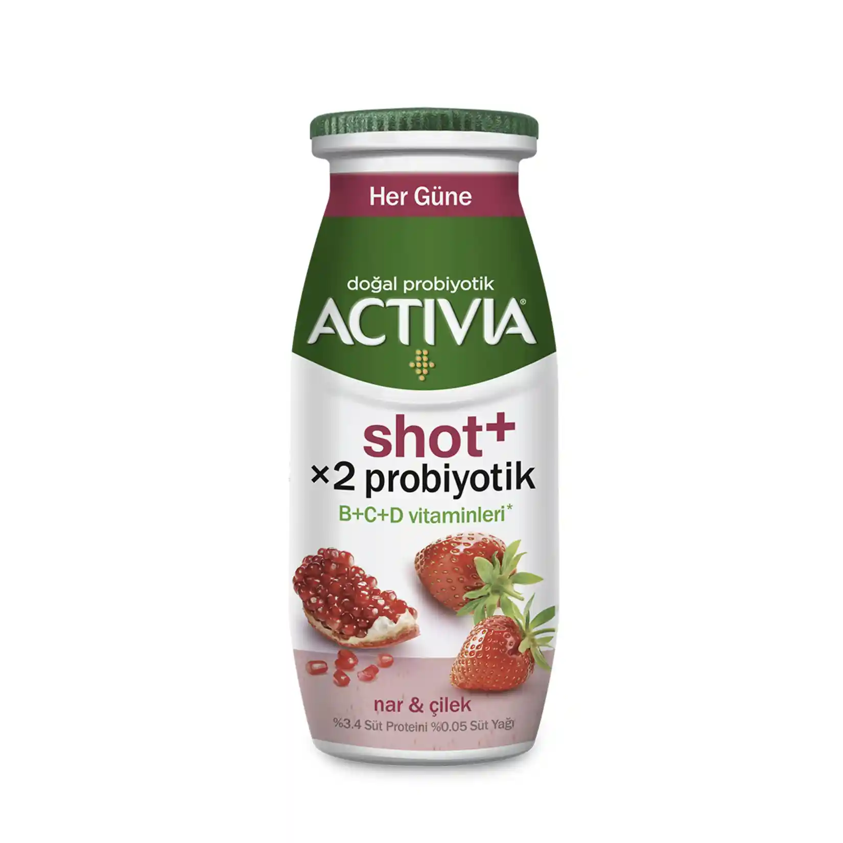 Activia Shot+ Nar ve Çilek 80 ml