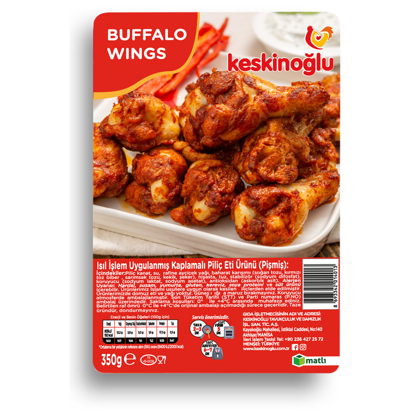 Keskinoğlu Piliç Buffalo Wings