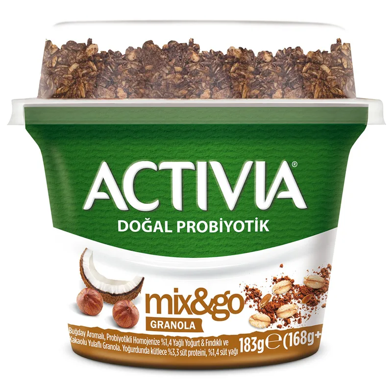 Activia Mix & Go Kakao Fındık Yulaflı Granola 183 g