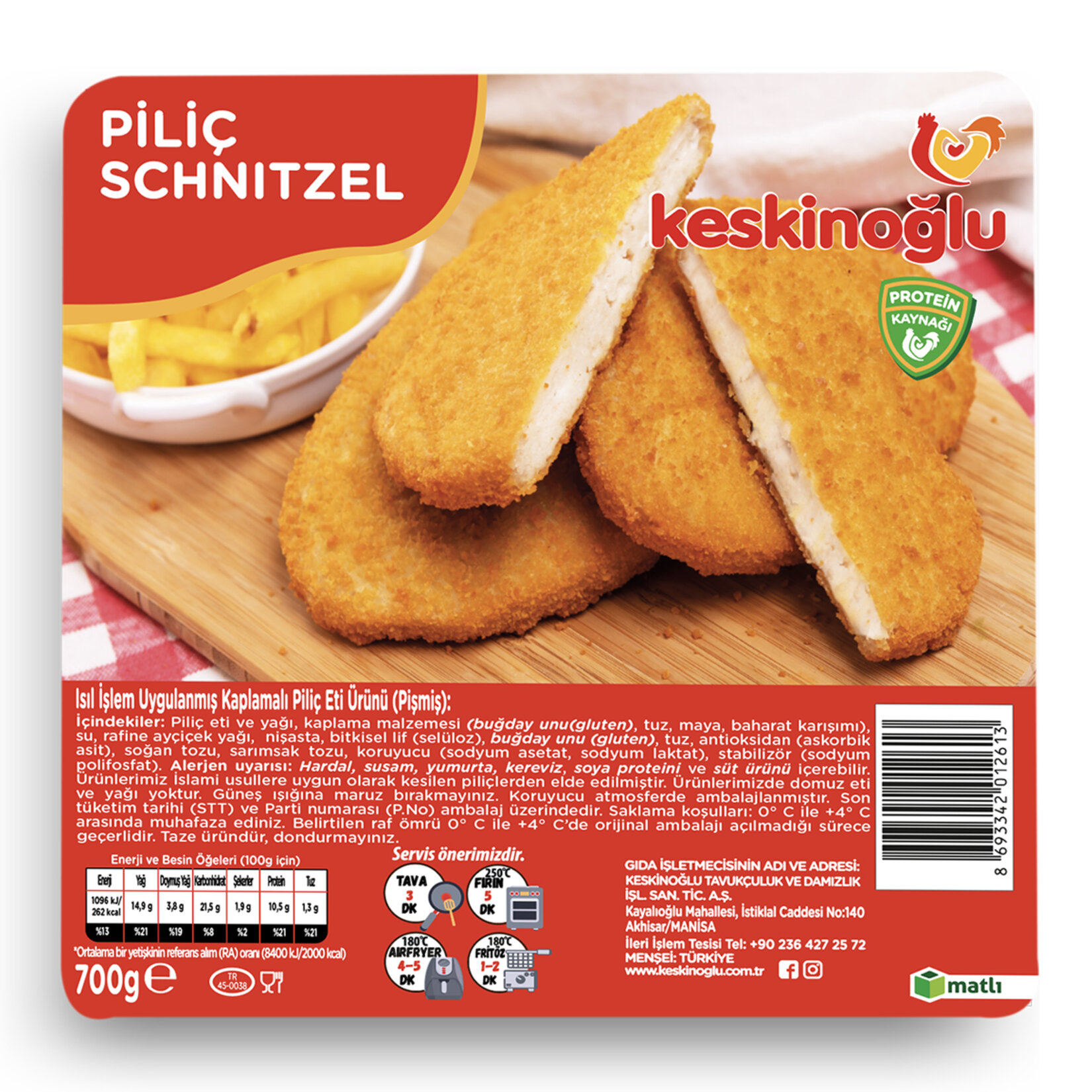 Keskinoğlu Piliç Schnitzel 700 g