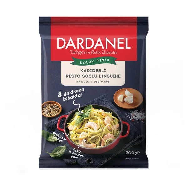 Dardanel Kolay Pişir Karidesli Pesto Soslu Linguine