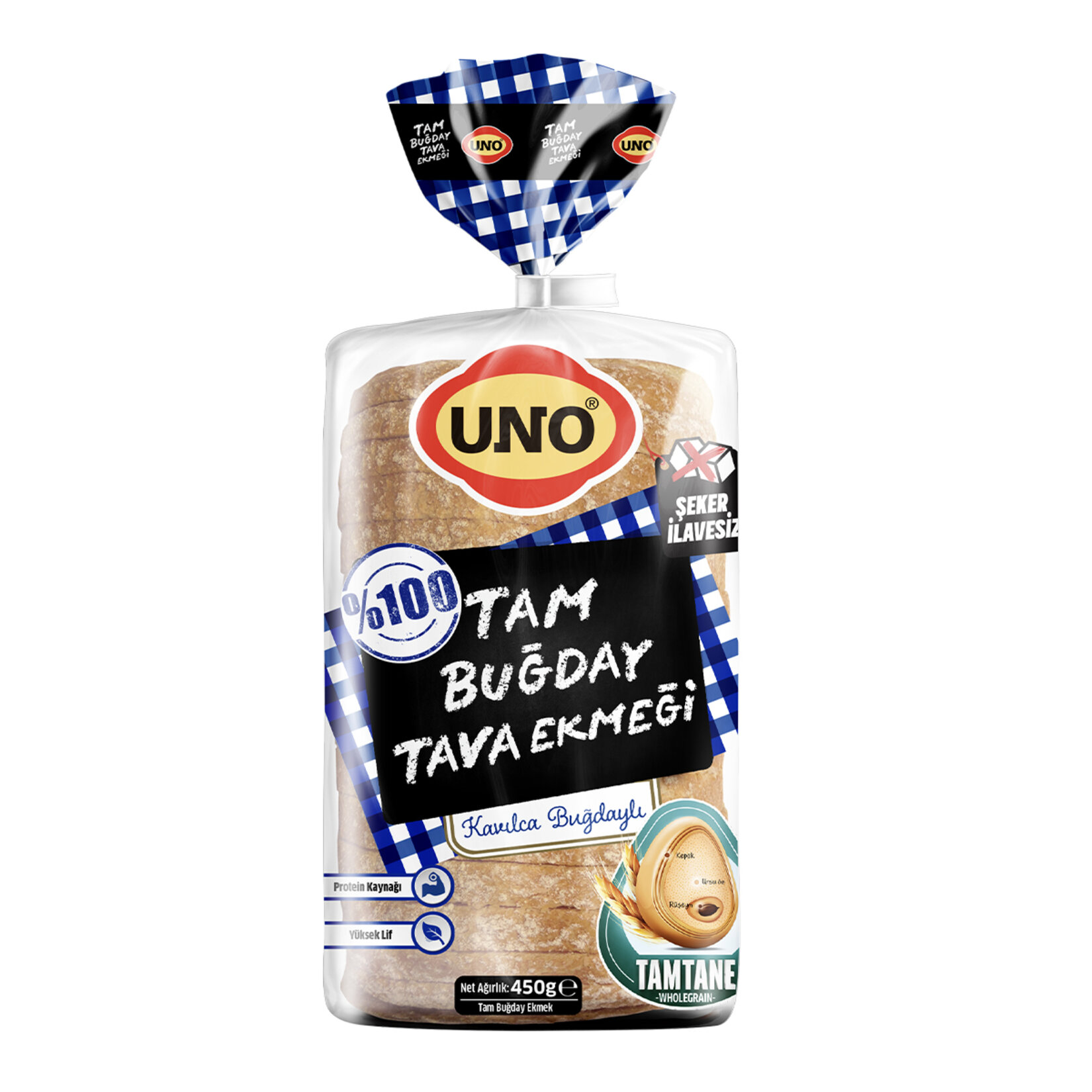 Uno %100 Tam Buğday Tava Ekmeği