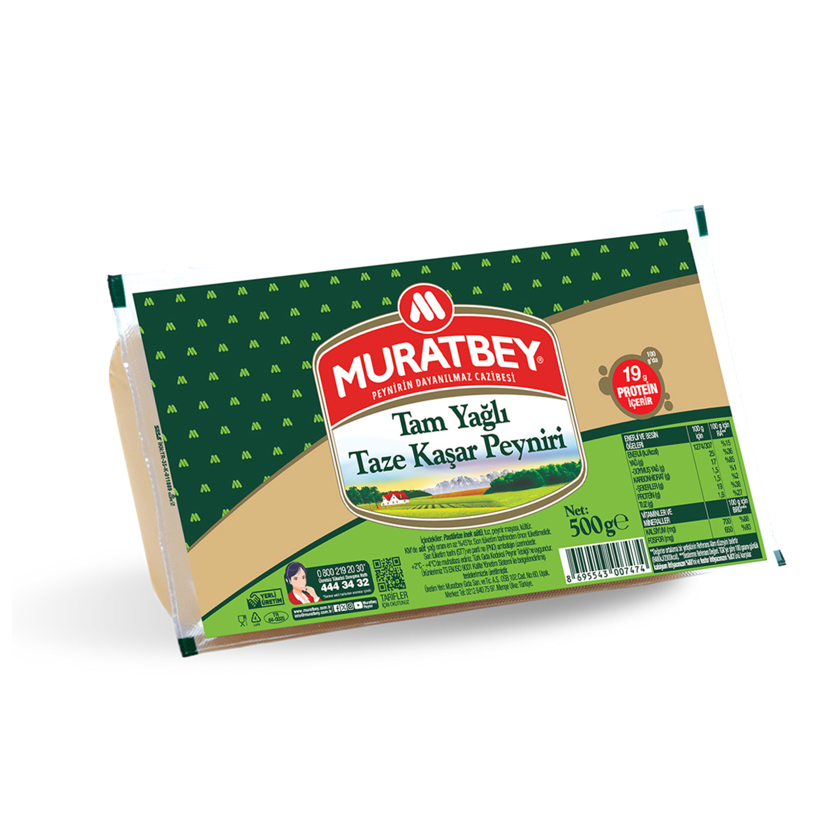 Muratbey Tam Yağlı Taze Kaşar