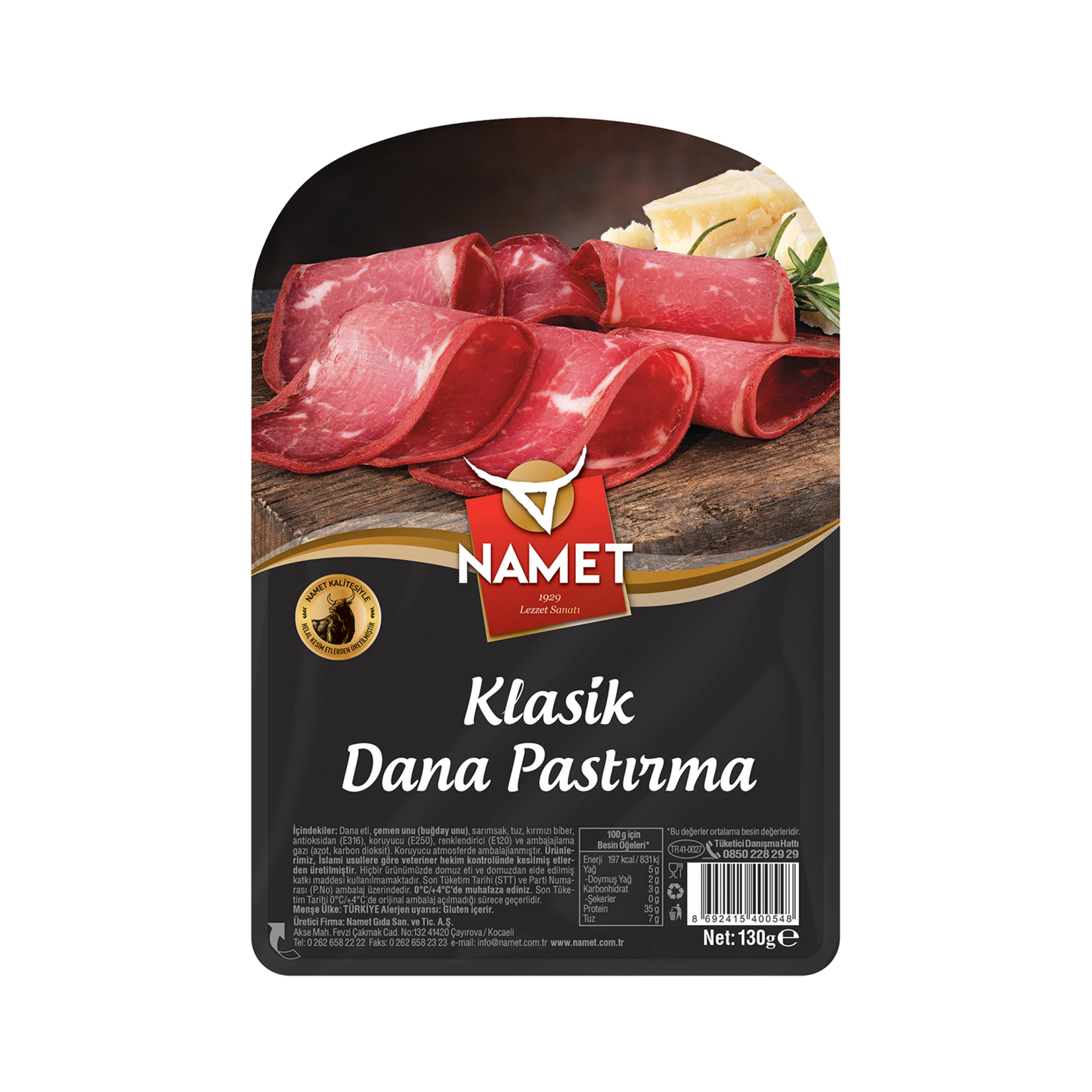 Namet Klasik Dilimli Pastırma