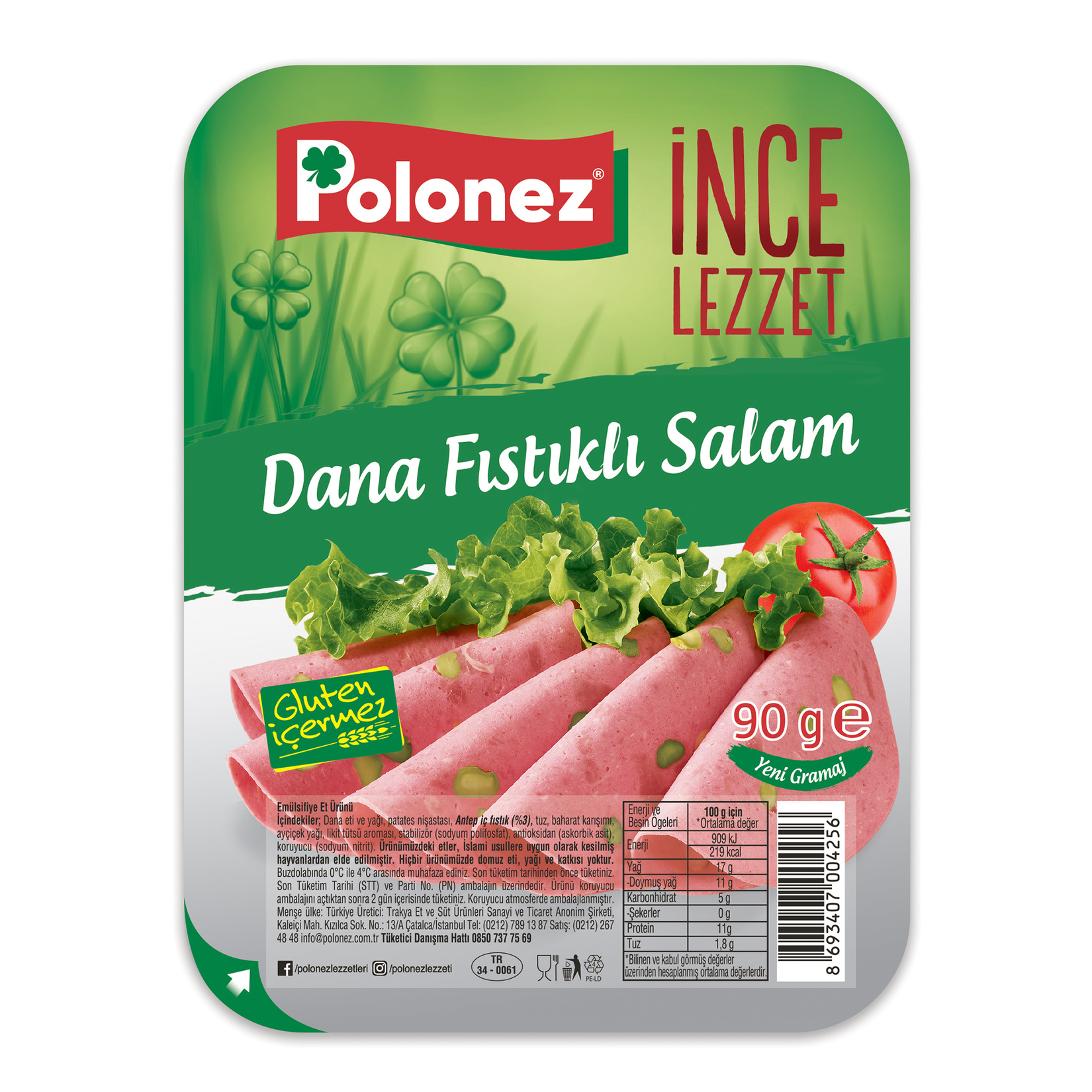 Polonez Dana Fıstıklı Salam