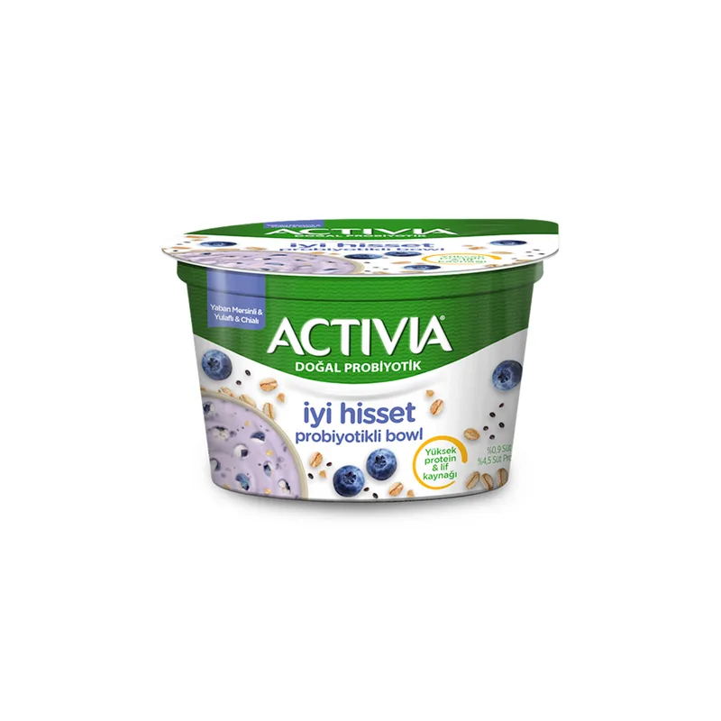 Activia İyi Hisset Probiyotik Bowl Yaban Mersinli Yulaflı 150 g