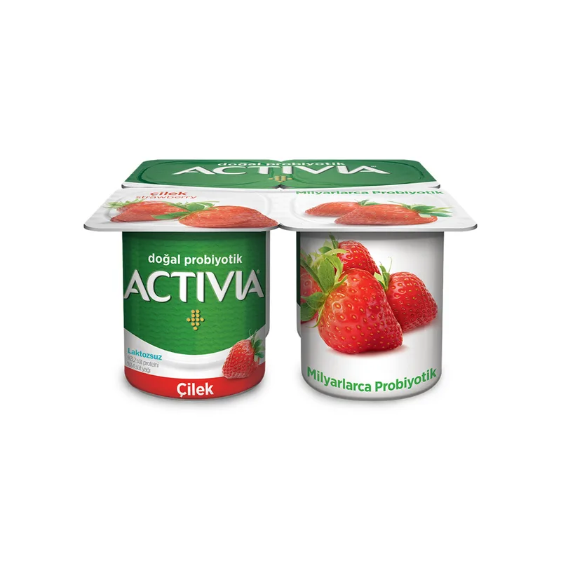 Activia Doğal Probiyotik Çilekli Yoğurt 4x100 g
