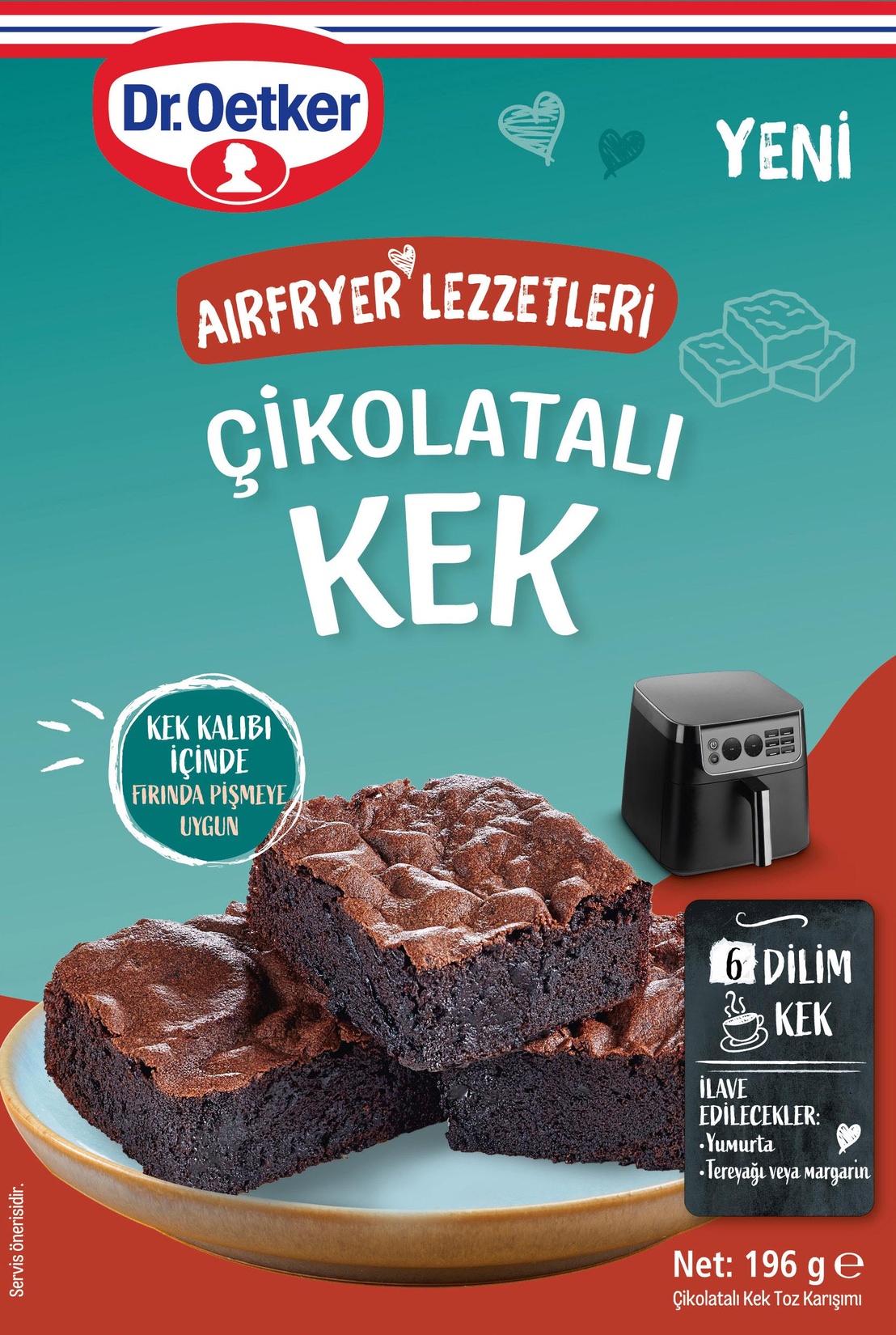 Dr. Oetker Airfryer Çikolatalı Kek
