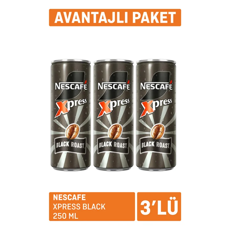 Nescafe Xpress Black 3x250 ml Paket