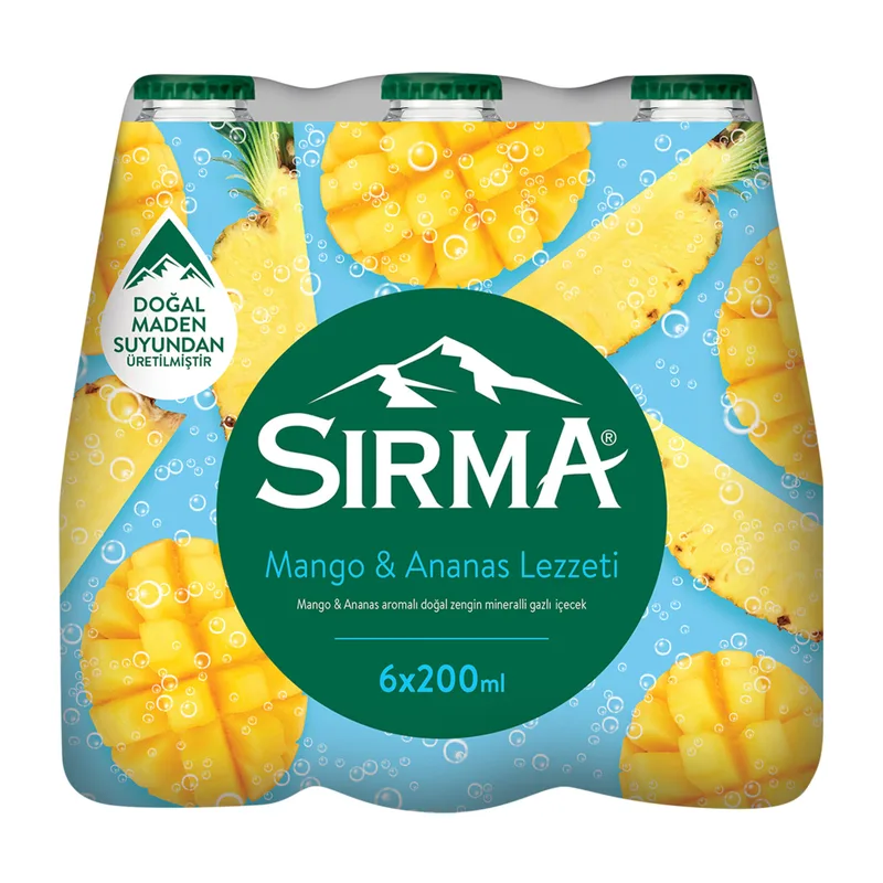 Sırma Maden Suyu +C Mango & Ananas 6x200 ml