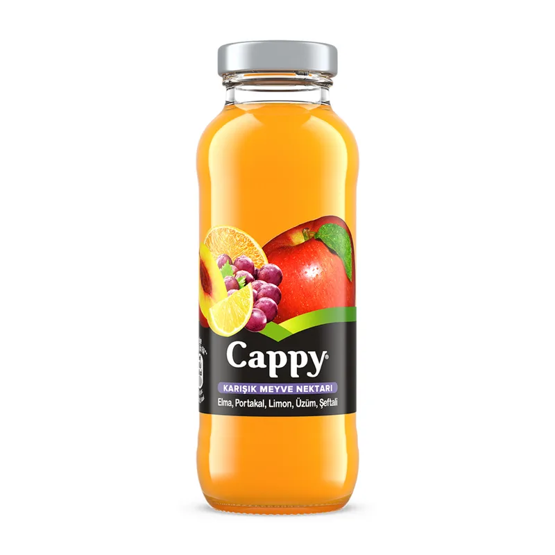Cappy Karışık Meyve Nektarı 250 ml Cam Şişe