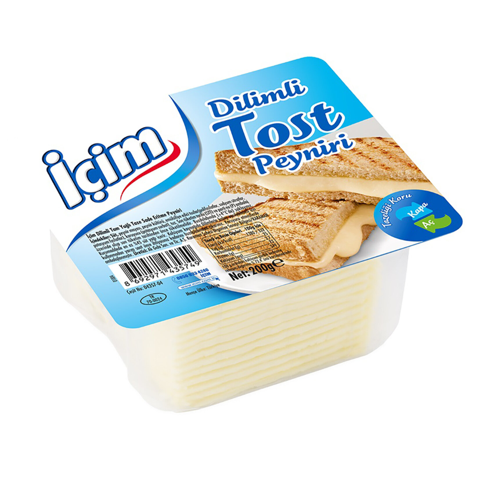 İçim Dilimli Tost Peyniri