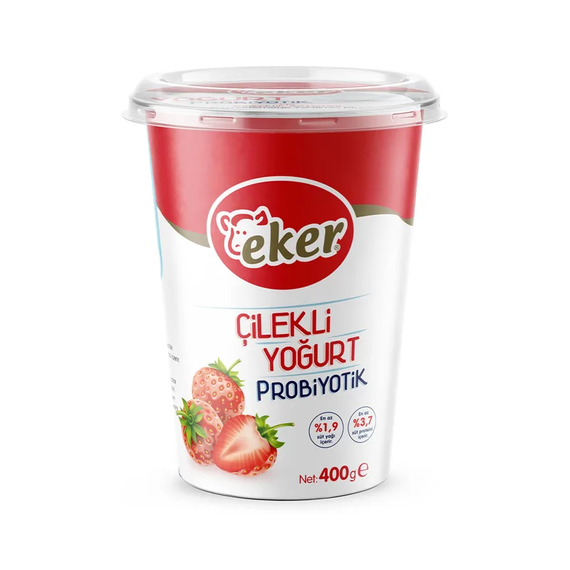Eker Çilekli Probiyotik Yoğurt 400 g