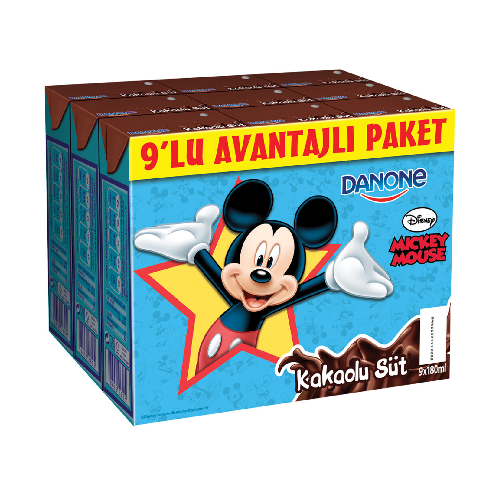 Danone Disney Kakaolu Süt 9x180 ml