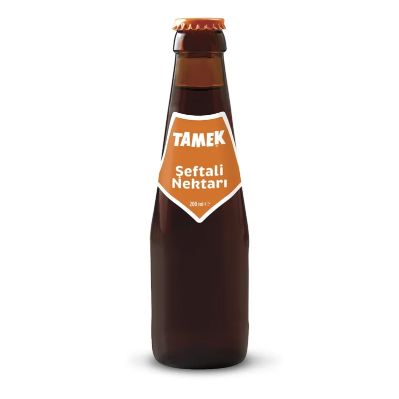 Tamek Şeftali Nektarı 200 ml Cam Şişe