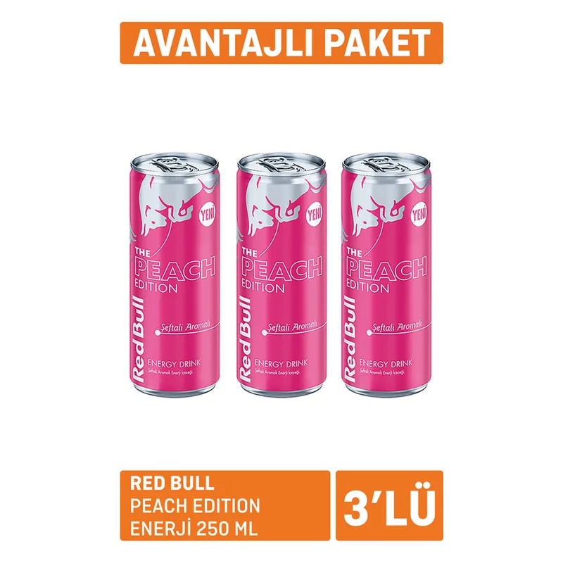 Red Bull Peach Edition 3x250 ml Paket