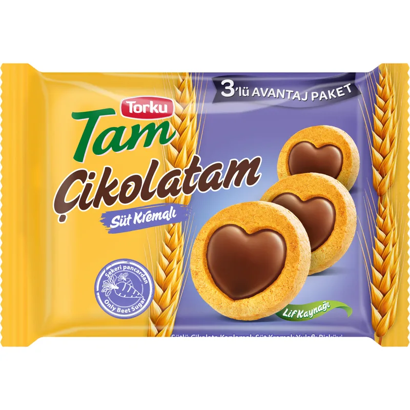 Torku Tam Çikolatam Bisküvi 249 g