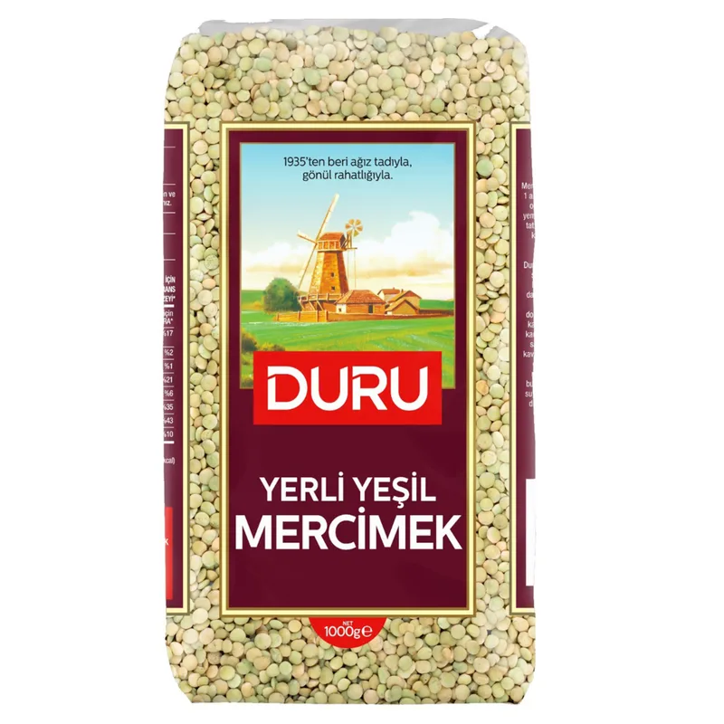 Duru Yeşil Mercimek 1 kg