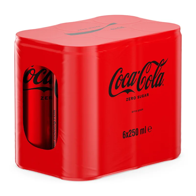 Coca-Cola Zero Sugar 250 ml 6'lı Kutu