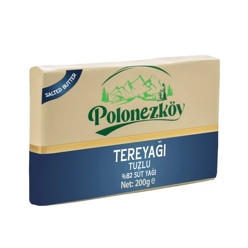 Polonezköy %82 Süt Yağı Tuzlu Tereyağı 200 g