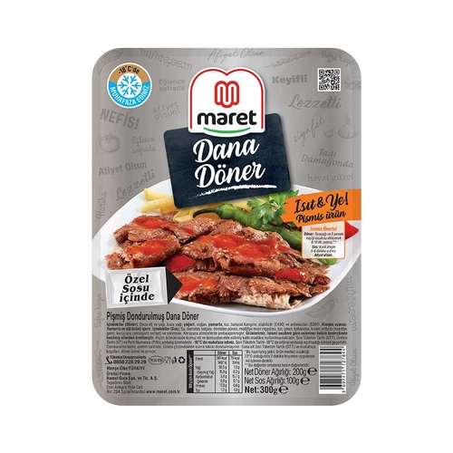 Maret Dondurulmuş Soslu Dana Döner