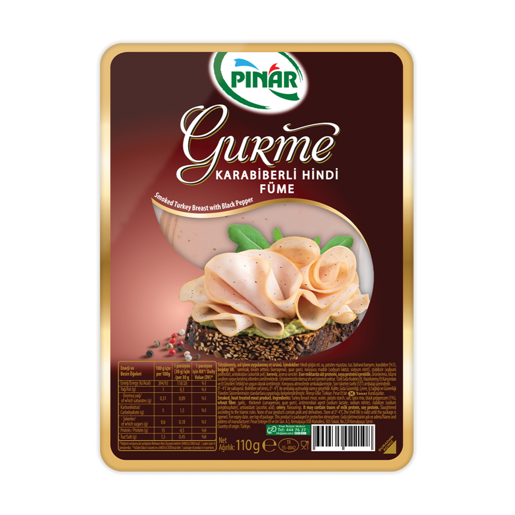Pınar Füme Hindi Karabiberli Gurme