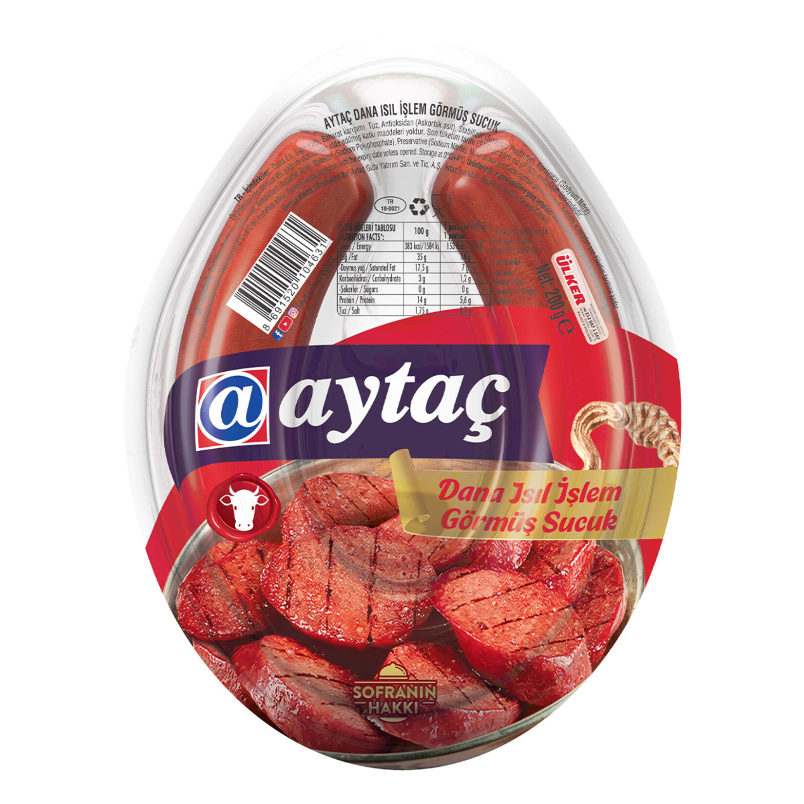 Aytaç Isıl İşlem Görmüş Kangal Sucuk