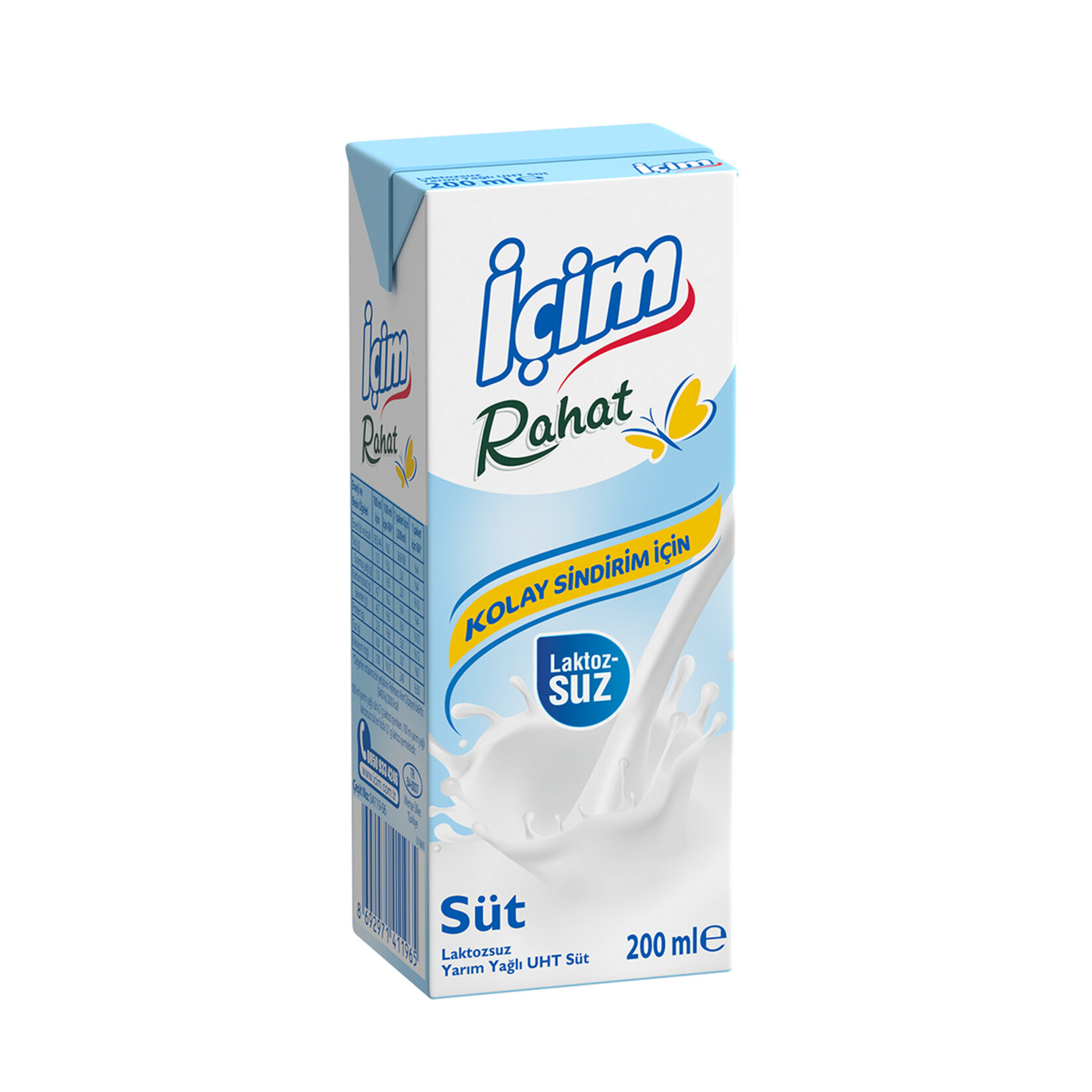 İçim Rahat Laktozsuz Süt 200 ml