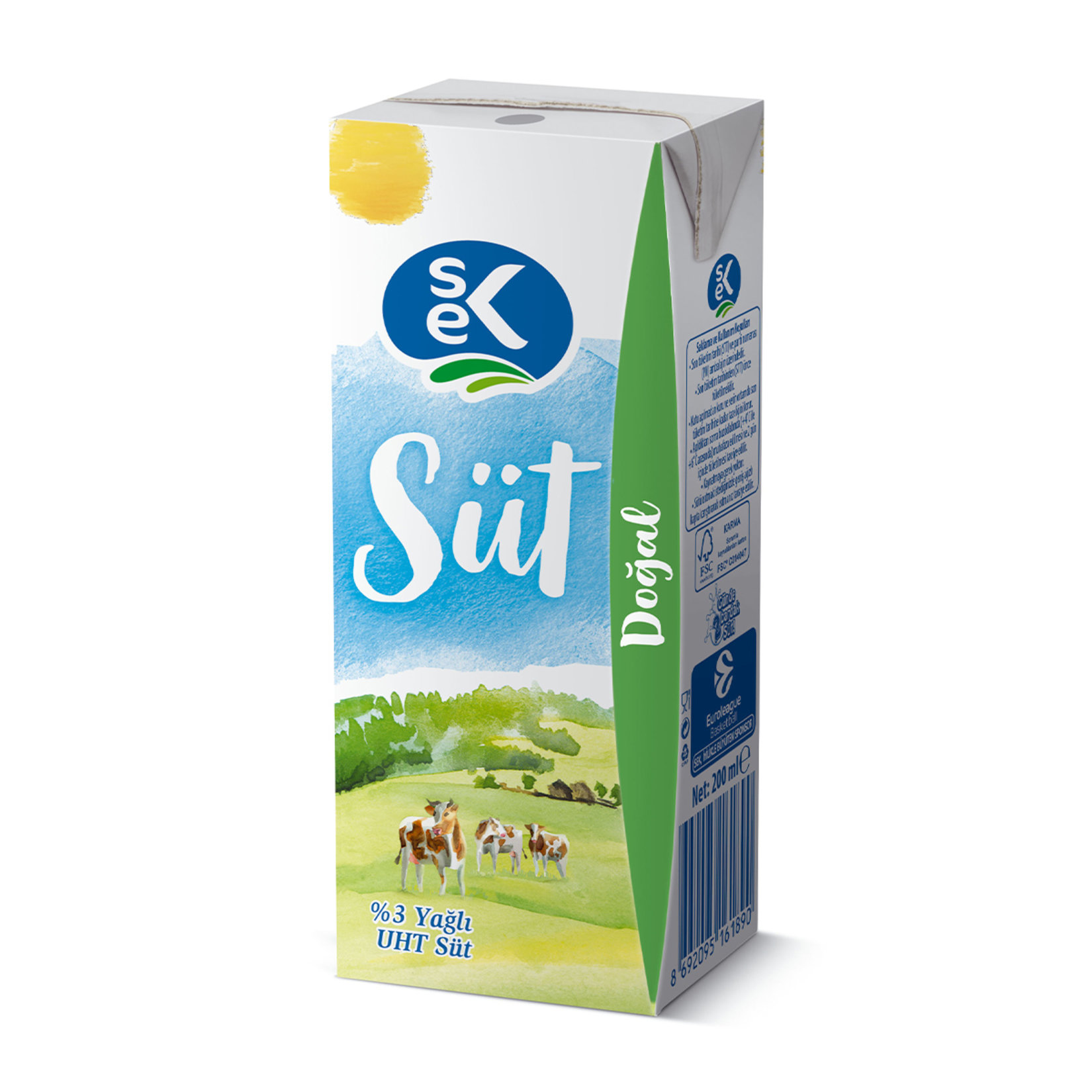 Sek Süt 200 ml