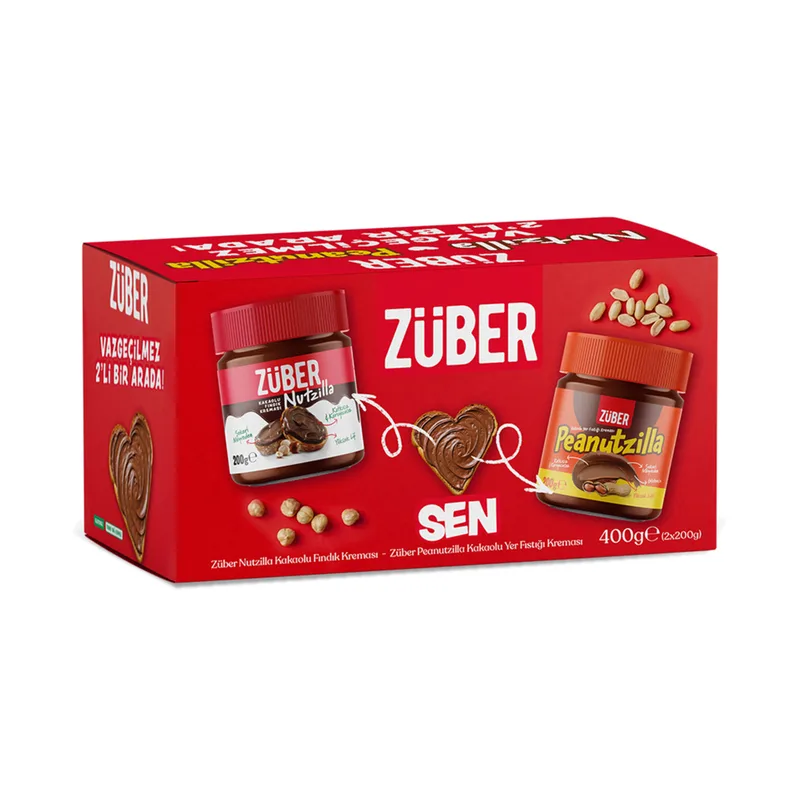 Züber Nutzilla 200 g + Peanutzilla 200 g