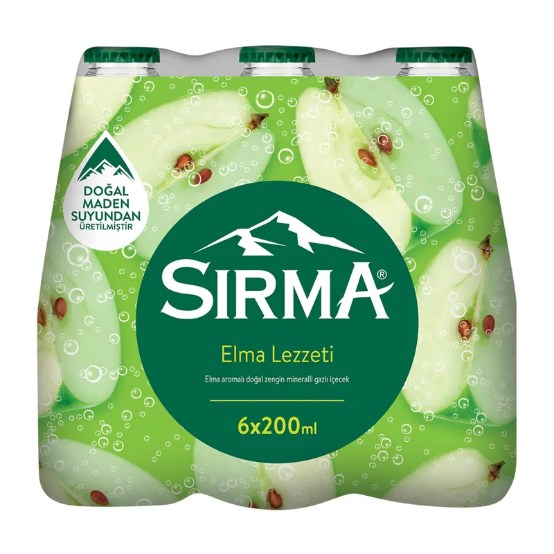 Sırma Maden Suyu C+ Elma 6x200 ml