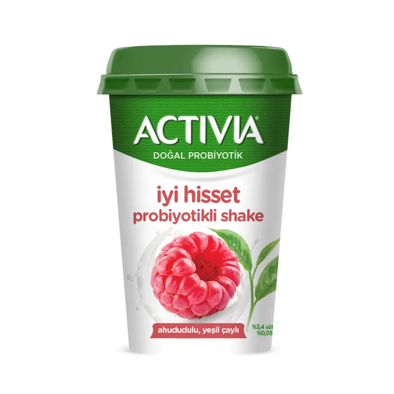 Activia İyi Hisset Probiyotik Shake Ahududu & Yeşil Çaylı 200 ml