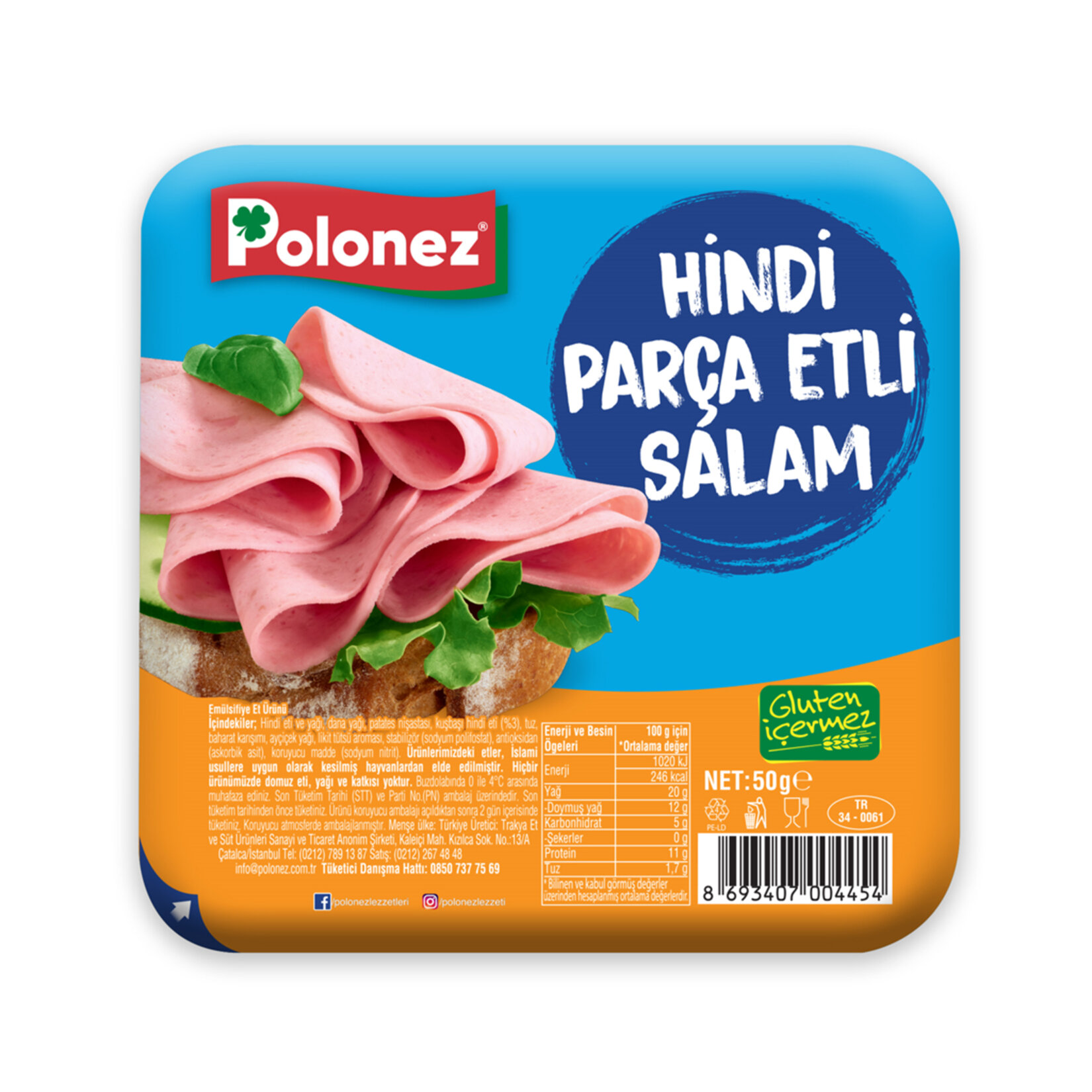 Polonez Hindi Parça Etli Salam