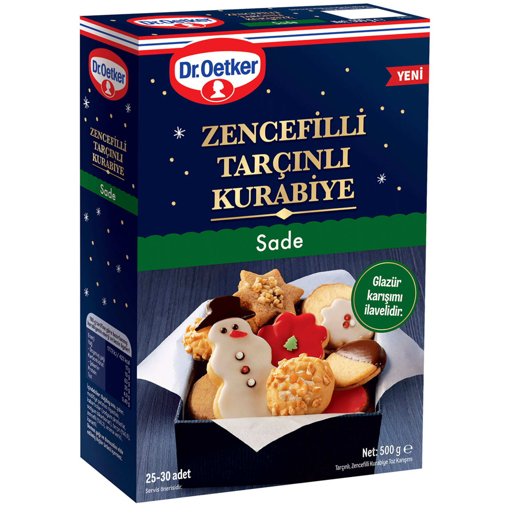 Dr. Oetker Zencefilli Tarçınlı Kurabiye Sade