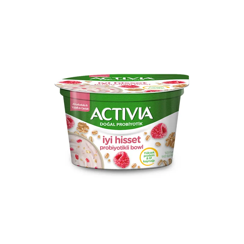 Activia İyi Hisset Probiyotik Bowl Ahududulu Yulaflı 150 g