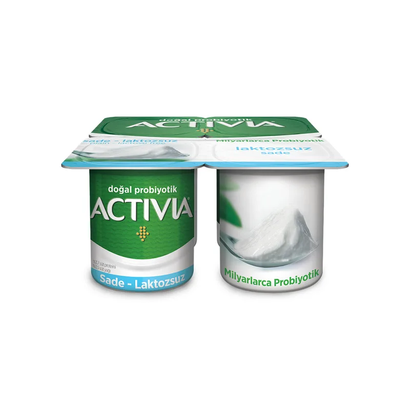 Activia Probiyotik Laktozsuz Sade Yoğurt 4x100 g